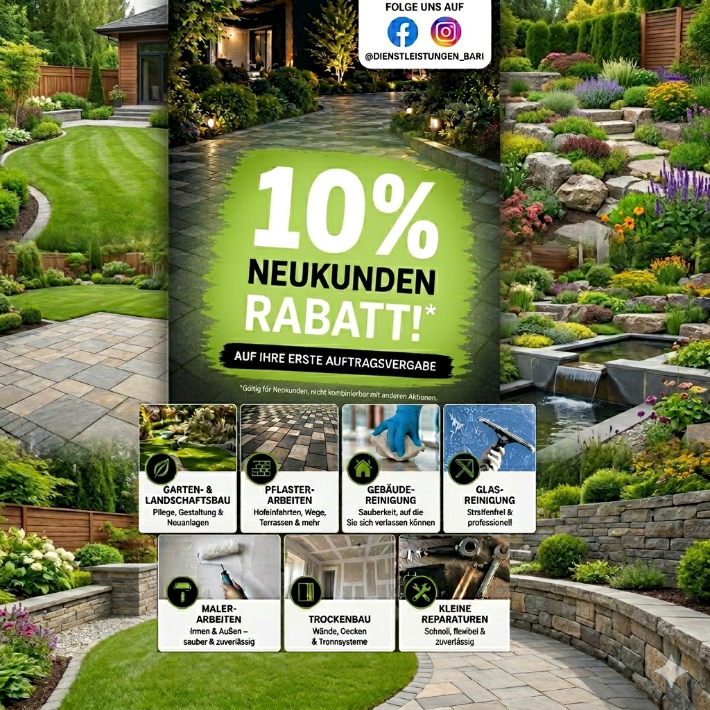 Jetzt 10 % Frühlingsrabatt!